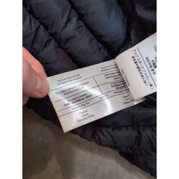 Arc'teryx Women's XL Cerium LT Puffer Jacket Black Full Zip Patch - Picture 6 of 7